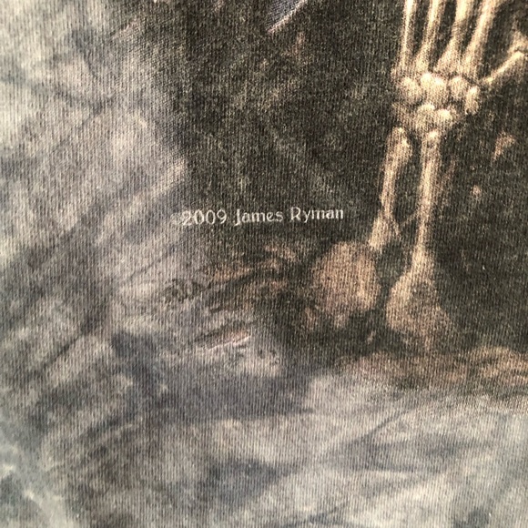 2009 Vintage James Ryman “Playing Deadl Skeleton Rock Star Tie Dye Tee T-shirt - Picture 3 of 5